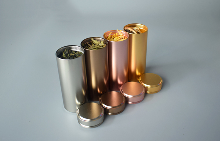 红铁普金属迷你便携铝合金密封罐大号茶叶罐铁盒包装盒收纳盒可定制