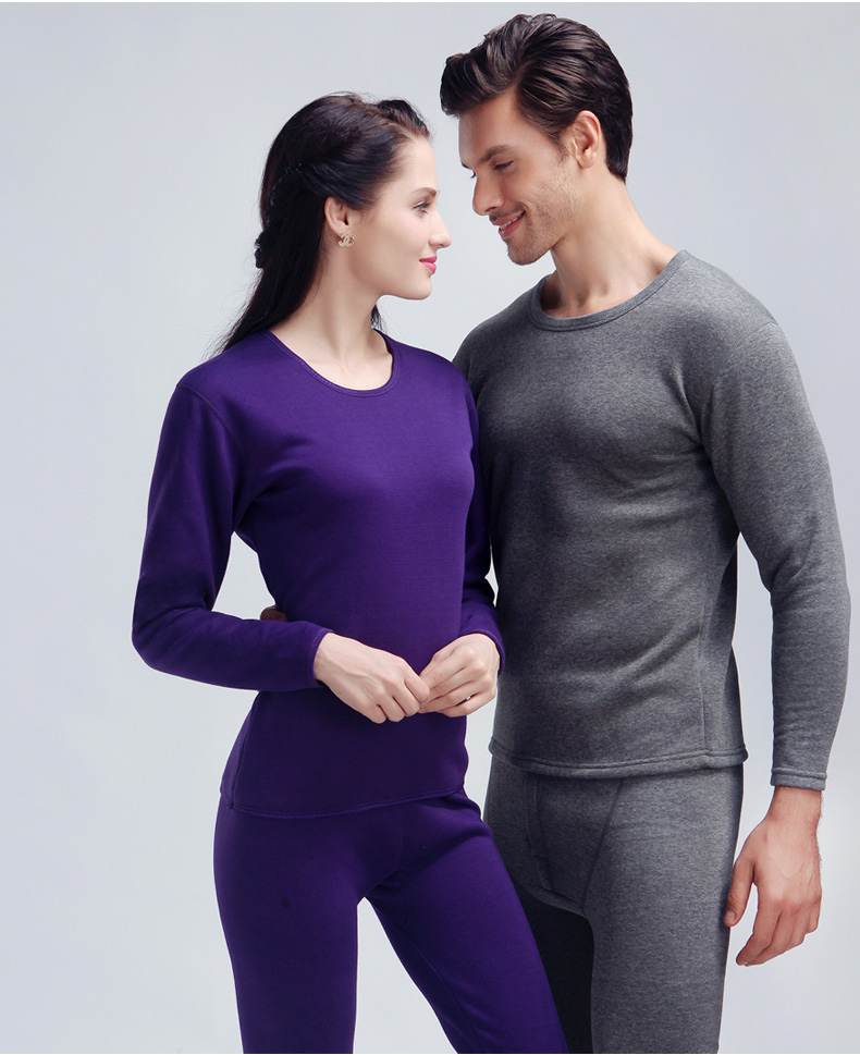 南极人保暖内衣男士女士加绒加厚冬季秋衣秋裤套装黄金绒暖甲 男士深