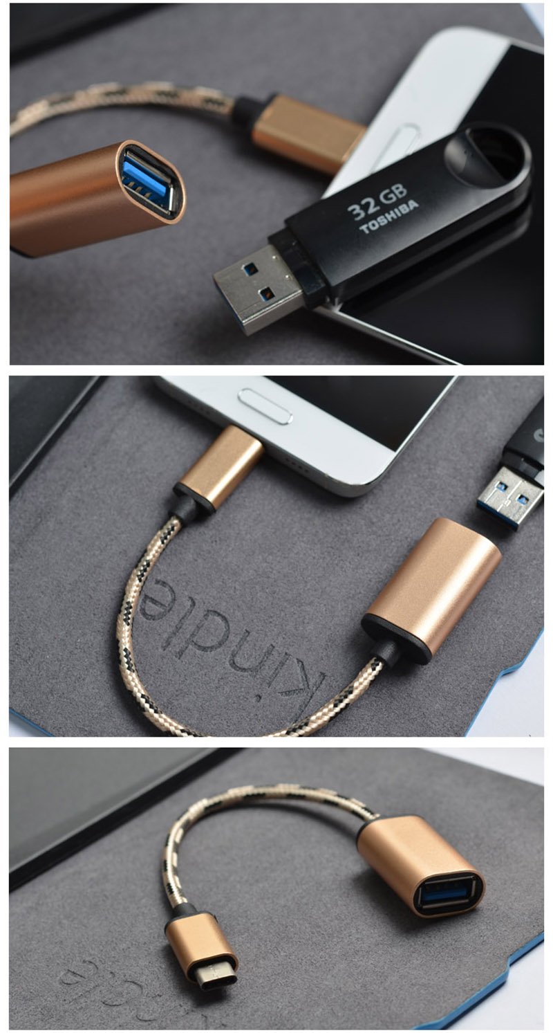 draco手机u盘连接线otg转接头华为p9荣耀8乐视2usb与和typec接口转换