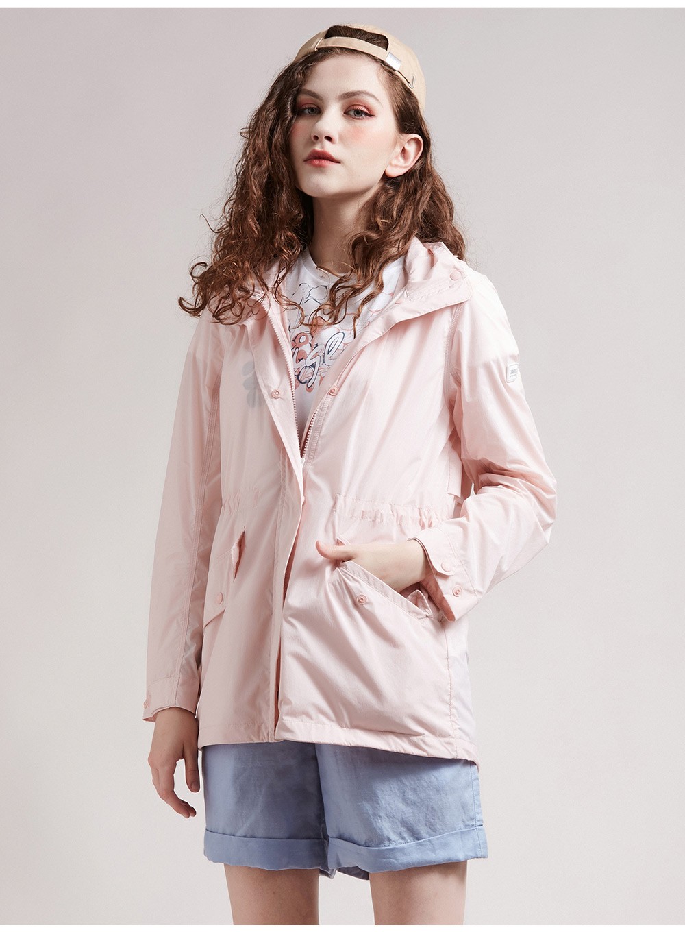 aigle艾高fay女款轻量风衣春夏易打包夹克 超亮白 8102190381 42(175)