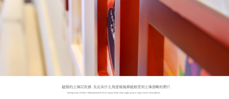 图慕 进口实木照片墙+love墙贴 创意家居装饰 相框墙组合HD-007 白蓝地中海组合