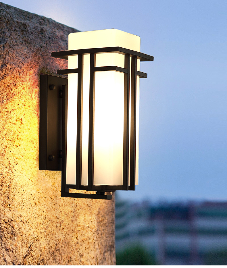 现代中式户外壁灯室外庭院灯新农村家用院子别墅室内外防水墙壁灯走廊