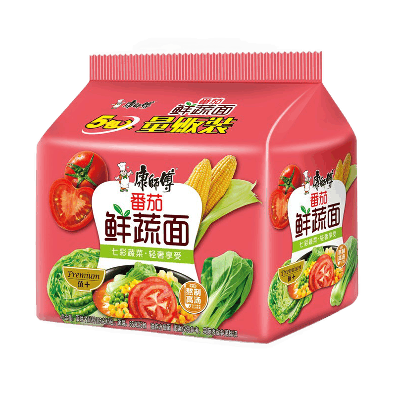 康师傅方便面袋面西红柿炖牛腩面西红柿打卤面老陈醋番茄牛腩面番茄鲜