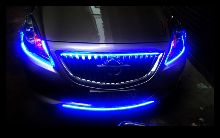 极路蒂思爆闪跑马灯汽车灯装饰踏板摩托车彩灯电动车改装鬼火改装配件