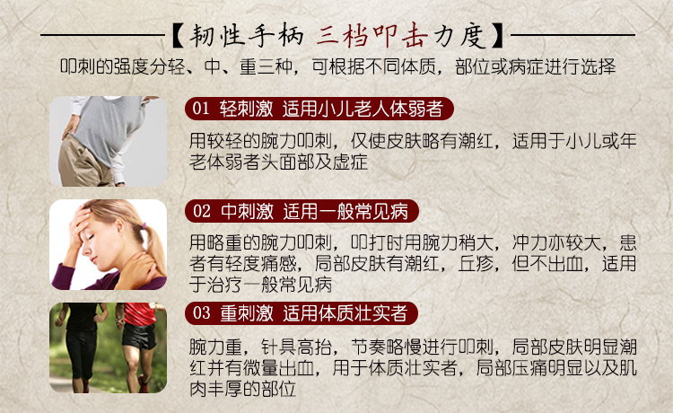 华佗牌hwato华佗双头皮肤针梅花针七星针拔罐放血针双头1支盒