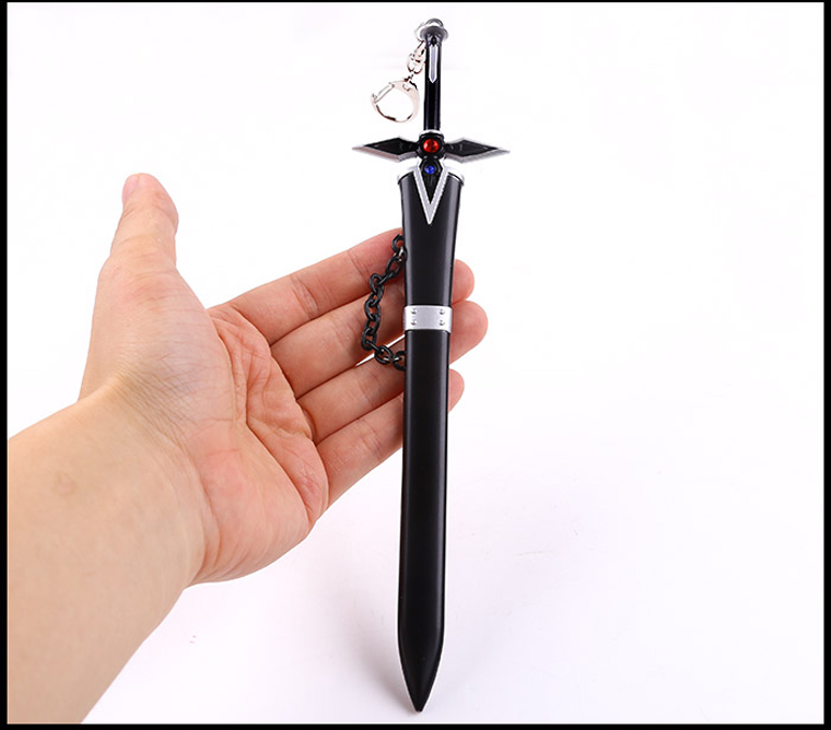 和人 桐人 逐暗者 白剑 亚丝娜 带鞘合金模型22cm 逐暗者白剑【图片