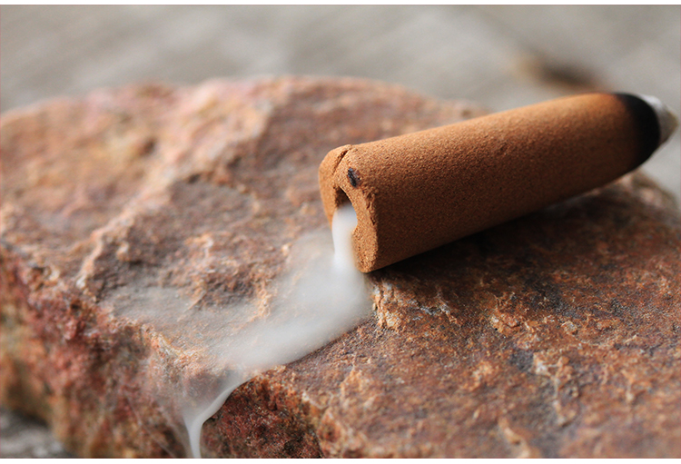 青沉 加长锥形倒流香粒香薰室内家用塔香天然沉香檀香流云香艾草香