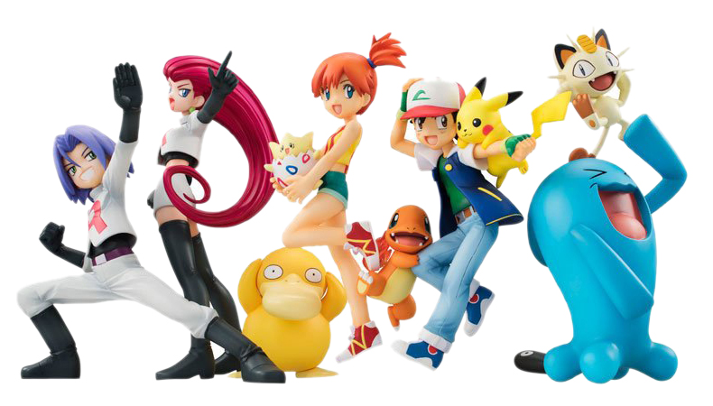 宠物小精灵神奇宝贝口袋妖怪小智小霞皮卡丘可达鸭小火龙玩具公仔模型