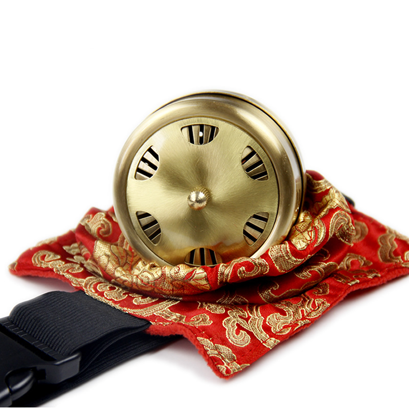 润石纯铜艾灸盒随身灸温灸盒全铜艾柱盒 艾柱