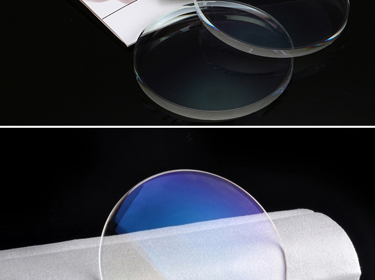 67防蓝光镜片防辐射眼镜超薄近视蓝光镜片2片 轩尼防蓝光1.