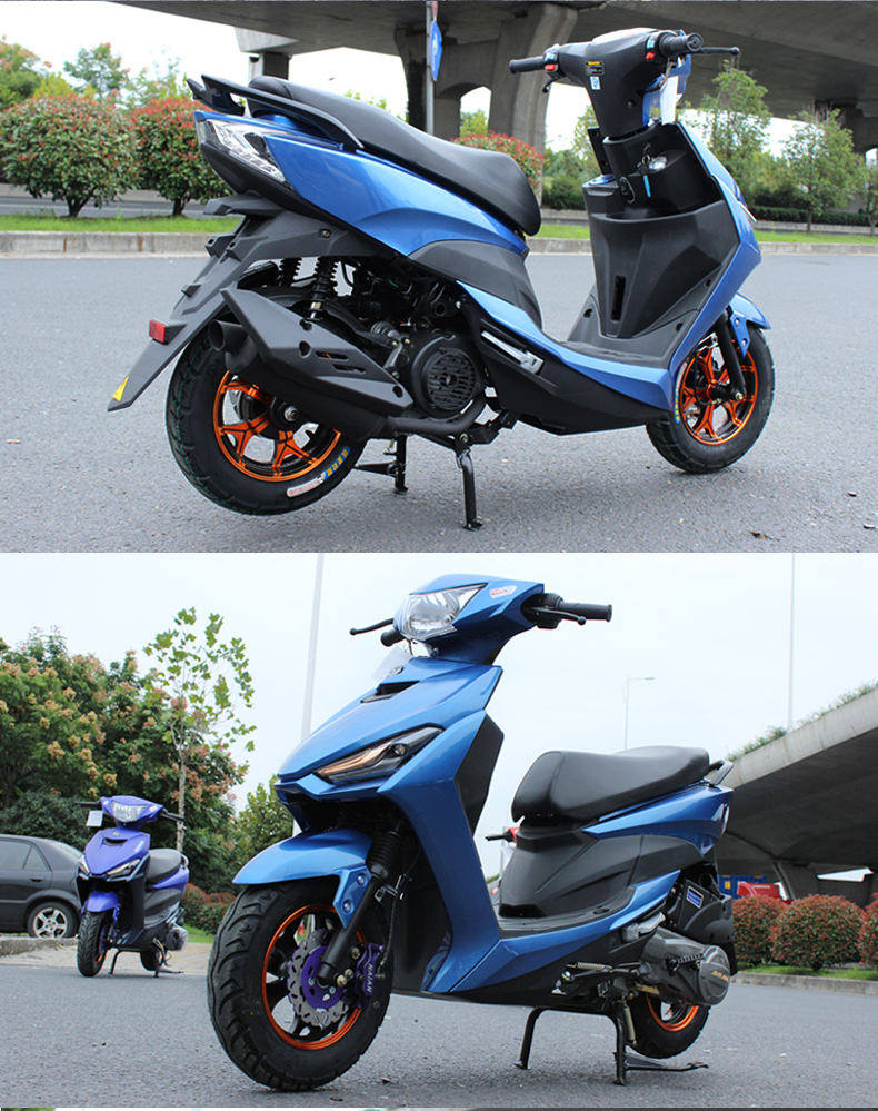 山哥鬼火一代战速八代125cc鬼火踏板摩托车可上牌踏板车燃油踏板车