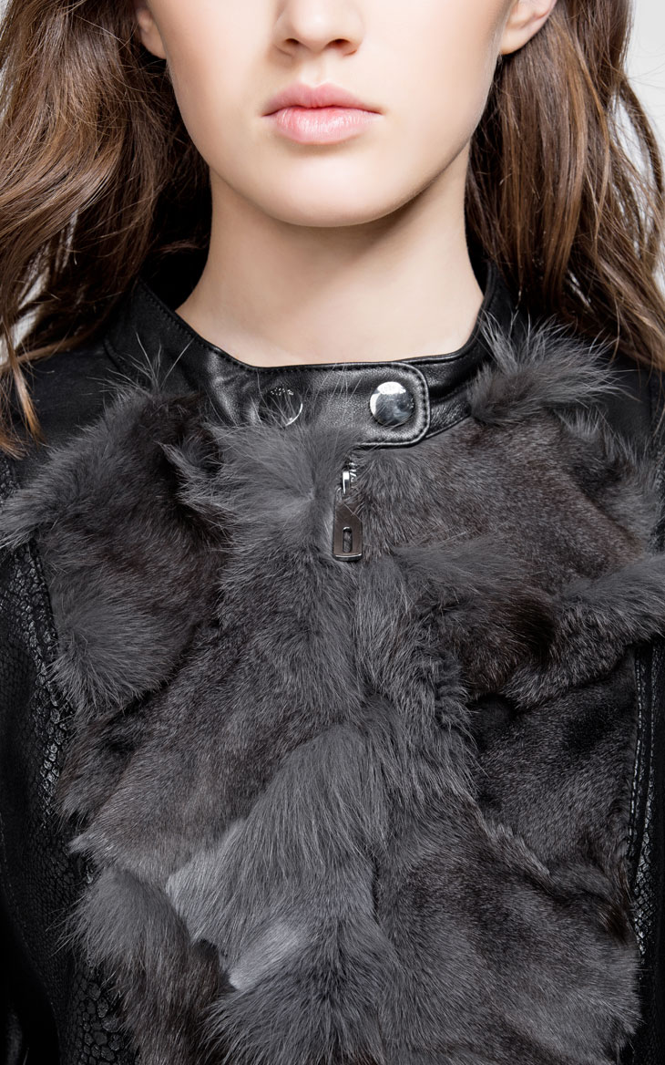 奢华狐狸毛拼接