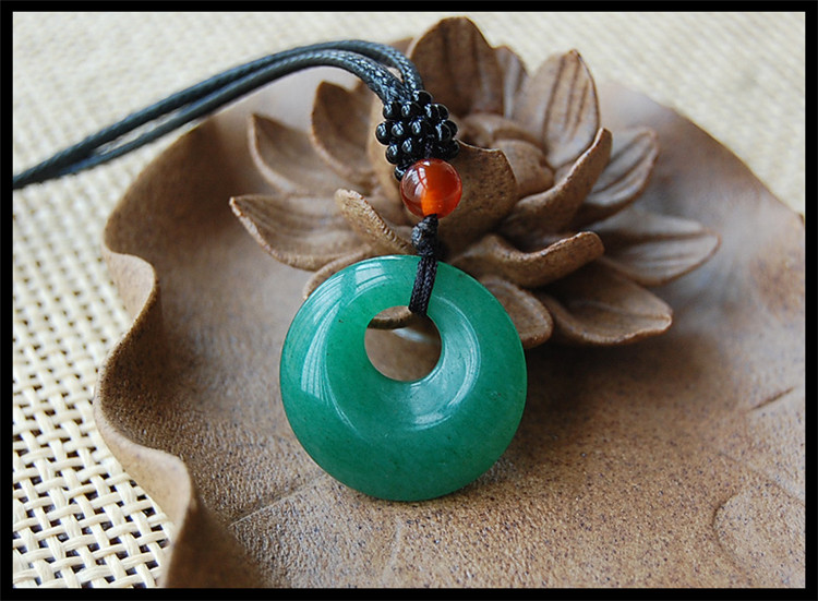 至翠斋 东陵玉吊坠 个性时尚百搭东陵玉玉石吊坠平安扣挂件 男女款