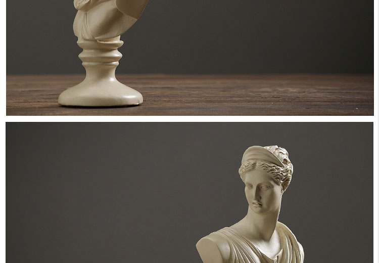 品摆件创意客厅书房摆设树脂工艺品美式复古北欧树脂人物维纳斯雕像 a