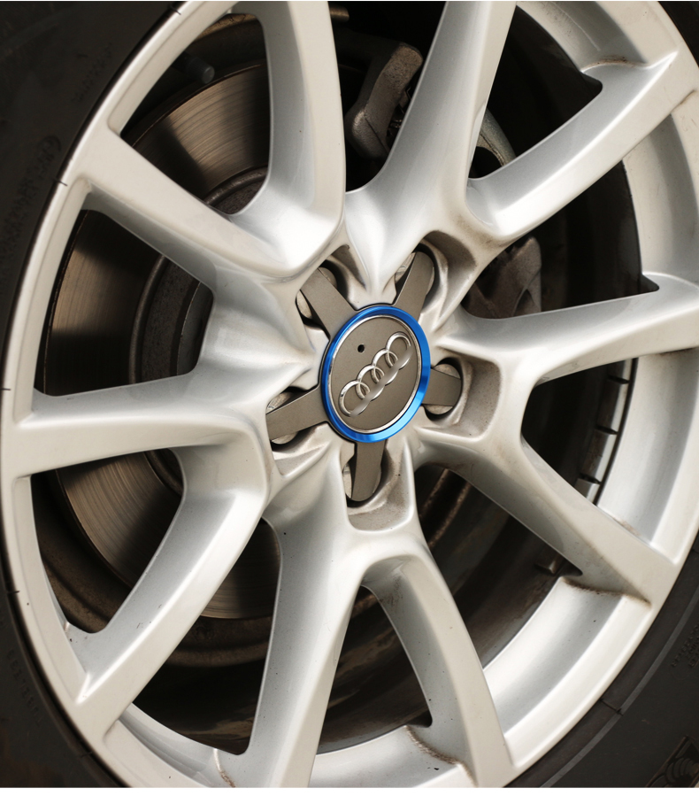 专用于奥迪新a3/a4l/a5/a6l/a7/q3/q5/改装轮毂盖亮圈装饰圈亮片 土豪