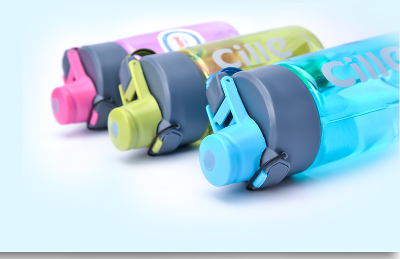 希乐便携太空杯夏季塑料杯男女创意水杯学生运动水杯随手杯茶杯子宝石