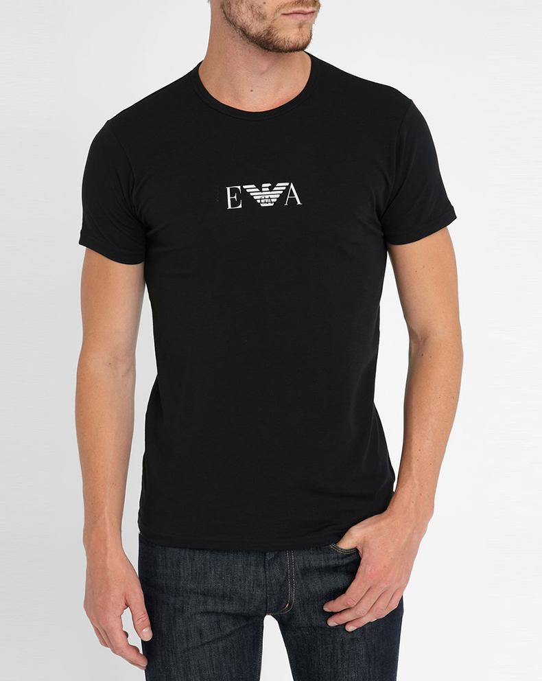 ea7 armani 阿玛尼男装 奢侈品t恤男士棉质氨纶圆领短袖打底衫 111267