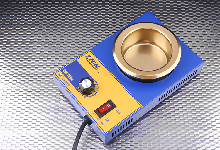 创美威cmw环保纯钛小锡炉普通镀钛小锡炉手调控温熔锡炉圆形浸焊机