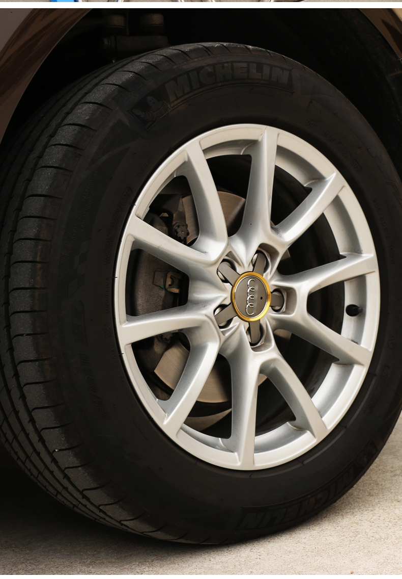 专用于奥迪新a3/a4l/a5/a6l/a7/q3/q5/改装轮毂盖亮圈装饰圈亮片 土豪