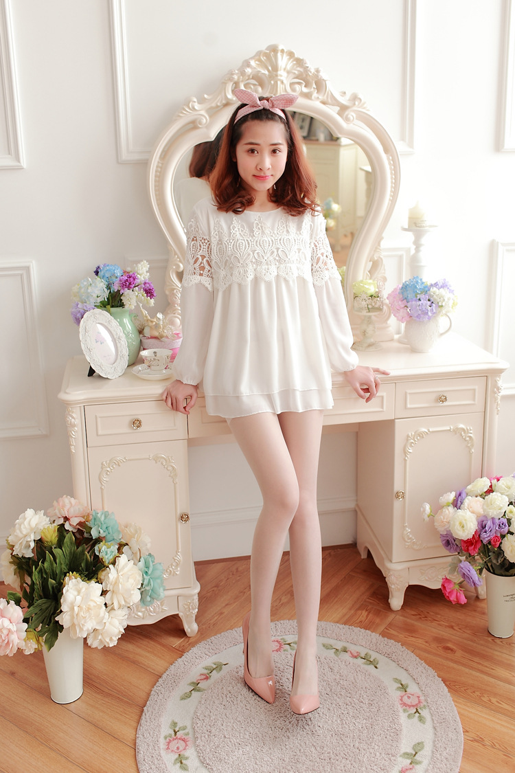 糖果色包芯丝连裤袜 女士丝袜 纯色夏季薄款打底裤袜子 nk307 浅肤色