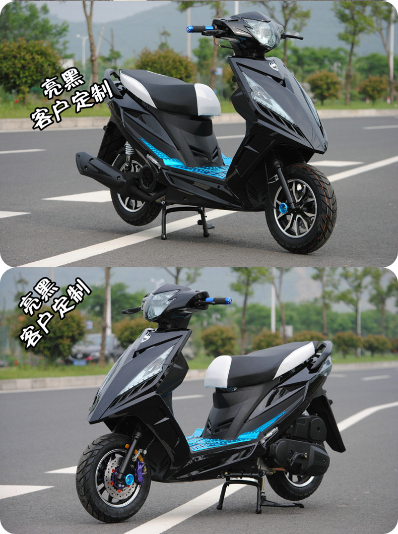 山哥鬼火战速八代125cc鬼火踏板摩托车可上牌踏板车燃油踏板车街车