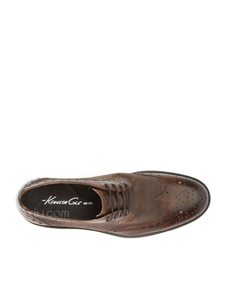 kenneth cole 男士压花马蹄跟皮鞋 km44874lv 棕色 11