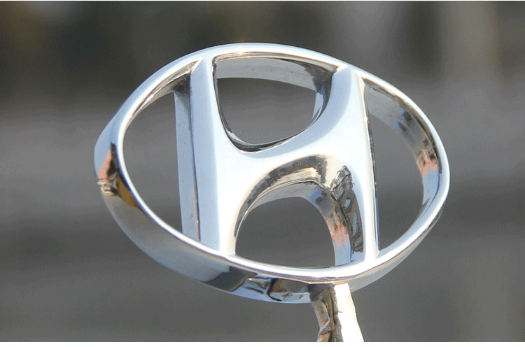 现代车标立标飞鹰标锌合金3d立体金属改装汽车车头机盖引擎盖标贴