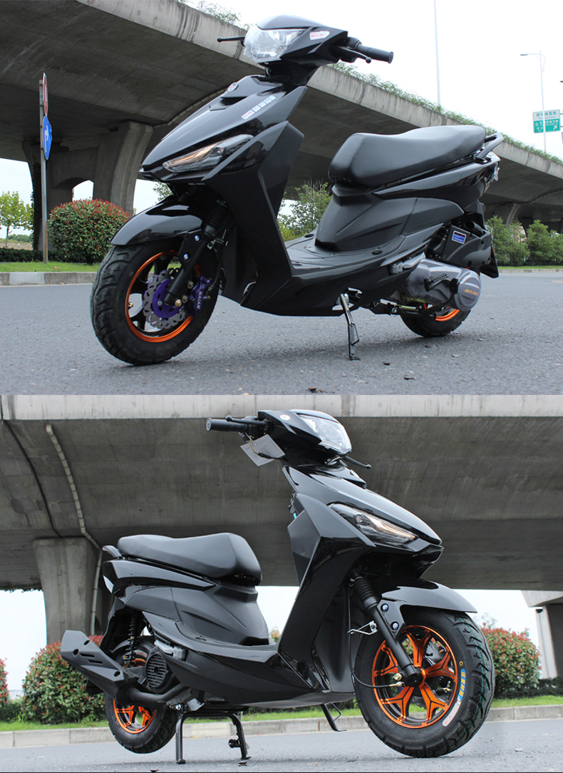 山哥鬼火战速八代125cc鬼火踏板摩托车可上牌踏板车燃油踏板车街车