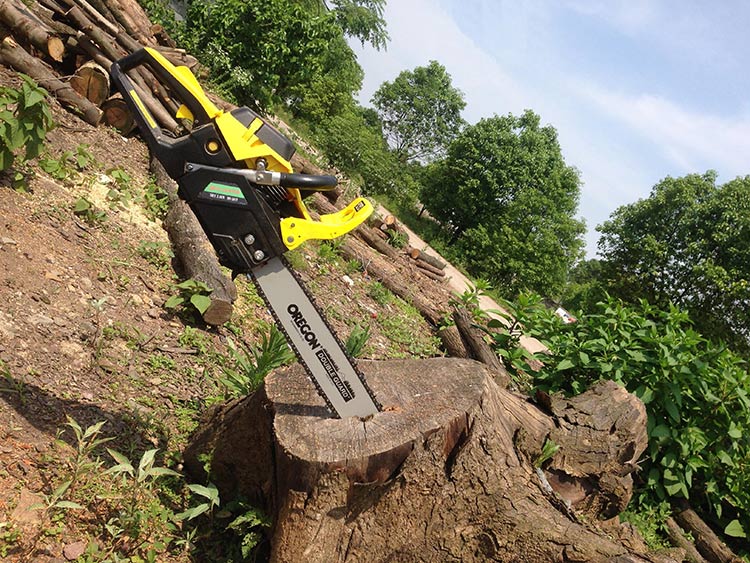 牧森新款大功率汽油锯带测速表 砍柴砍树伐木锯汽油链锯 进口配置锯木