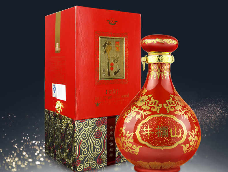 【牛栏山旗舰店】牛栏山二锅头珍藏版红瓷窖藏39度浓香型白酒600ml单