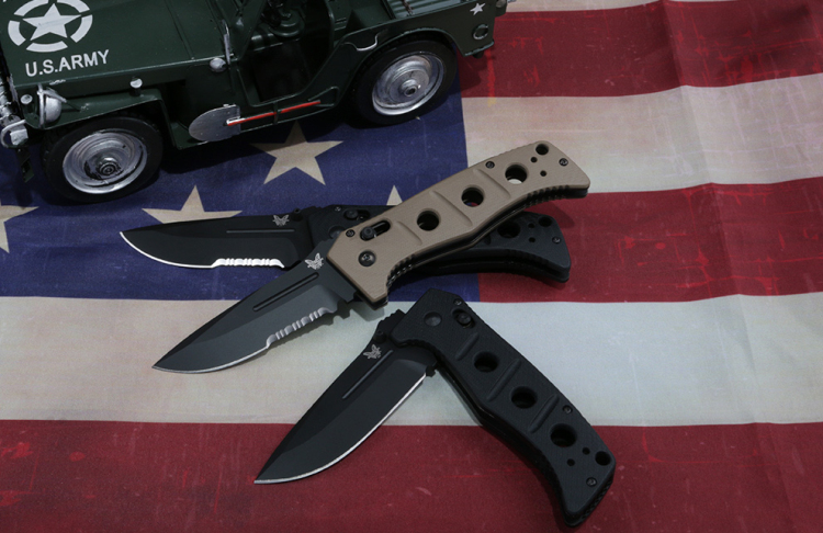 蝴蝶(benchmade)美国原装进口 阿达玛斯系列户外刀军迷edc折刀 户外刀