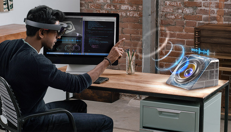 天津旋型数码 微软授权店 微软新款头戴式全息3d mr智能眼镜