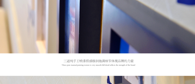 图慕 进口实木照片墙+love墙贴 创意家居装饰 相框墙组合HD-007 白蓝地中海组合