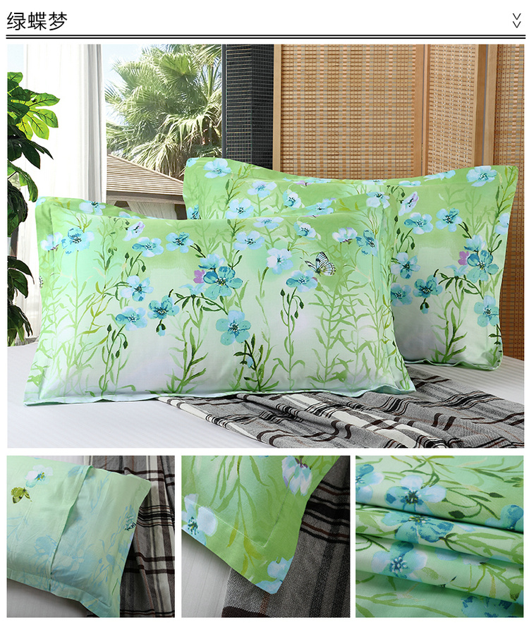 好布好床上用品 纯棉卡通枕套 花卉枕套 全棉枕头套(单只装) 48*74cm （不含枕芯） 七彩猴 48*74