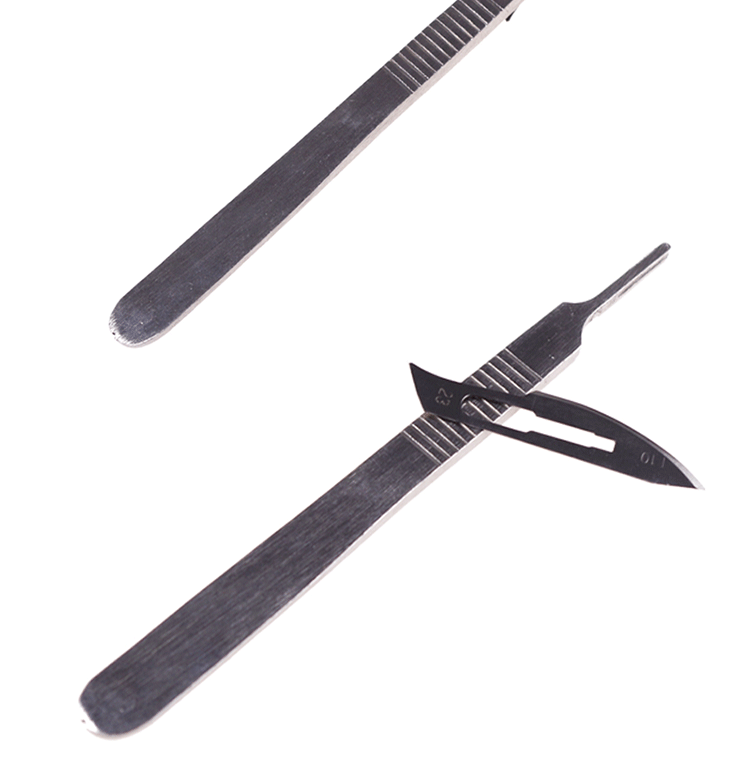 医用手术刀片碳钢11号23号10号刀片各种型号手机贴膜基础外科器械刀柄