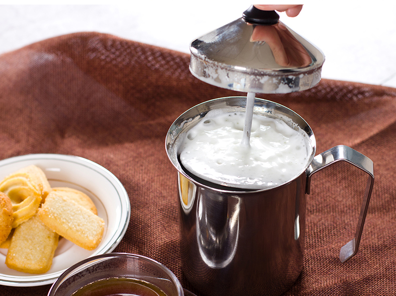 吉泰儿gater奶泡机手动双层打奶器打奶泡杯打奶机500ml