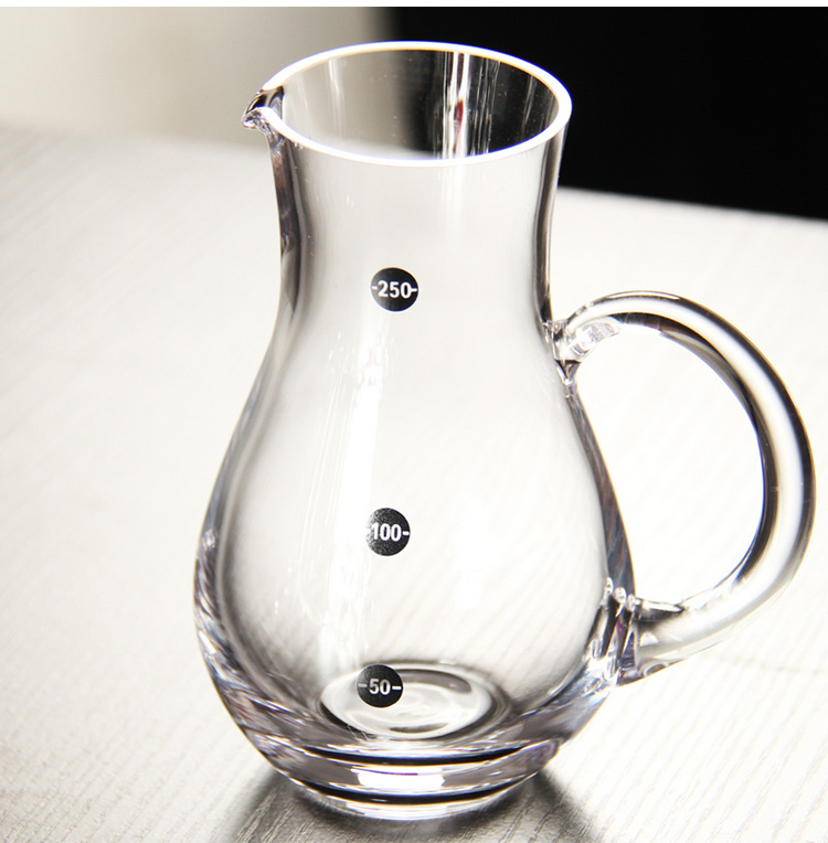 惠宝隆 透明水晶一口杯小号白酒杯套装茅台杯云吞杯酒盅套装烈小酒杯