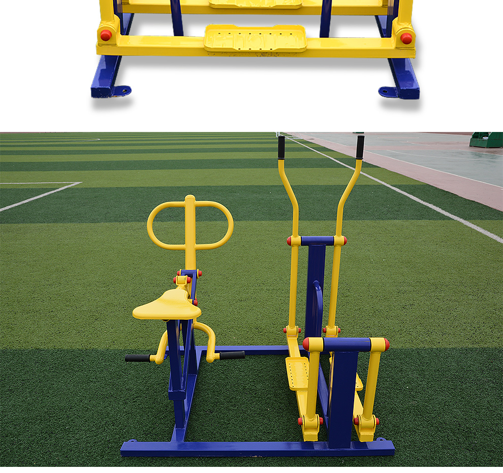 沃尔克室外健身器材骑马平步机二合一组合户外踏步机骑马机公园小区