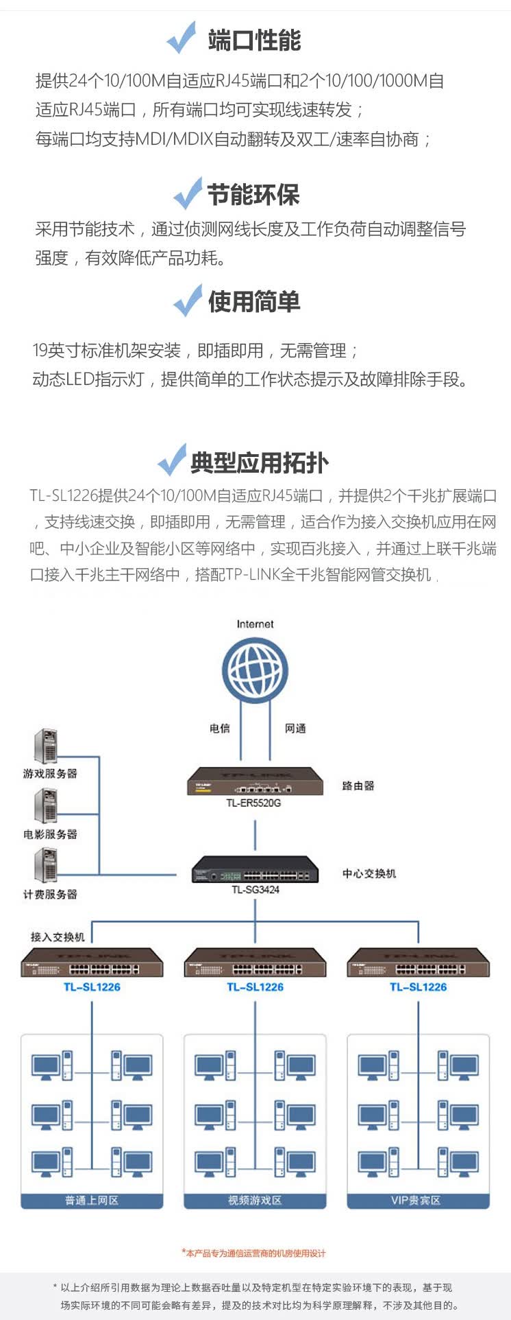tp-link 普联24口非网管交换机 tl-sg2024d接替tl-sl1226