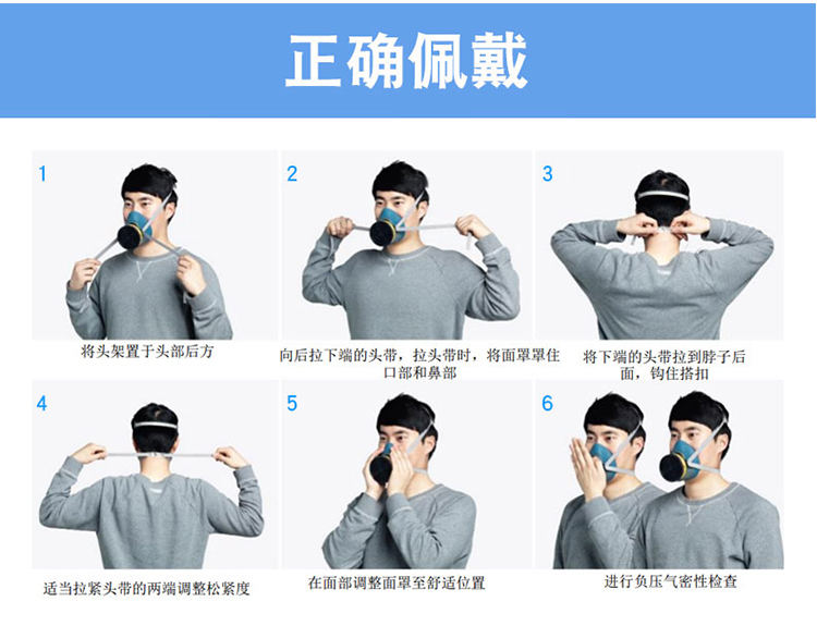 3mhf52硅胶防毒面具喷漆甲醛装修异味木工化工实验防护口罩3m口罩防毒