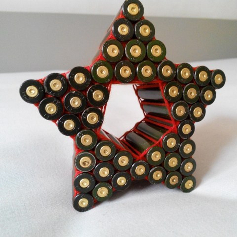 创意子弹壳工艺品五角星889503礼品手工线编成品可定制送朋友五角星军