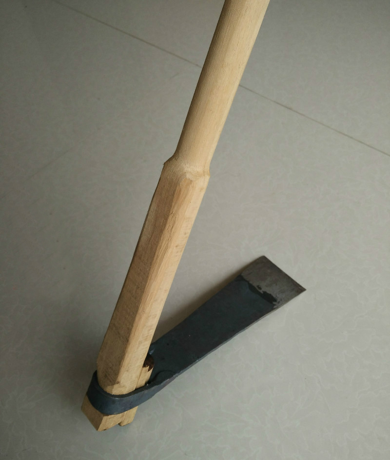 安装锄头农具种菜除草工具挖笋锄头锻打镢头园艺花草加长柄 锄头配件