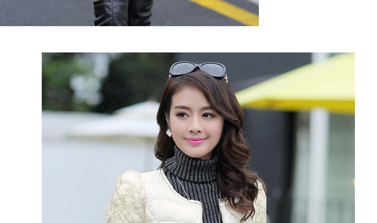 韩佳媛2014秋冬新款女装棉衣 时尚韩版修身中长款羽绒