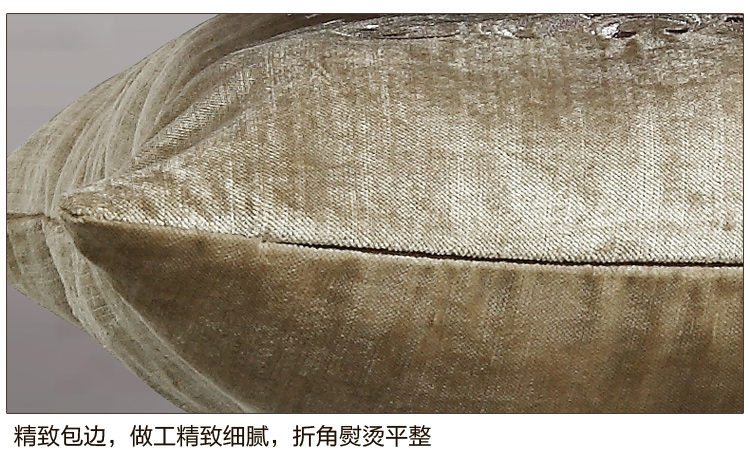 康尔馨 五星级酒店床上用品家纺 靠垫沙发抱枕 办公室抱枕枕芯午睡抱枕丝绒绣花靠垫 酒红色 50*50cm