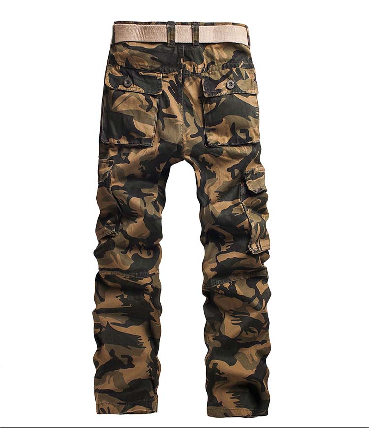 goexplore 户外军迷裤 秋装新款多口袋户外休闲迷彩军裤迷彩大码工装