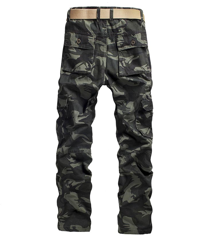 goexplore 户外军迷裤 秋装新款多口袋户外休闲迷彩军裤迷彩大码工装