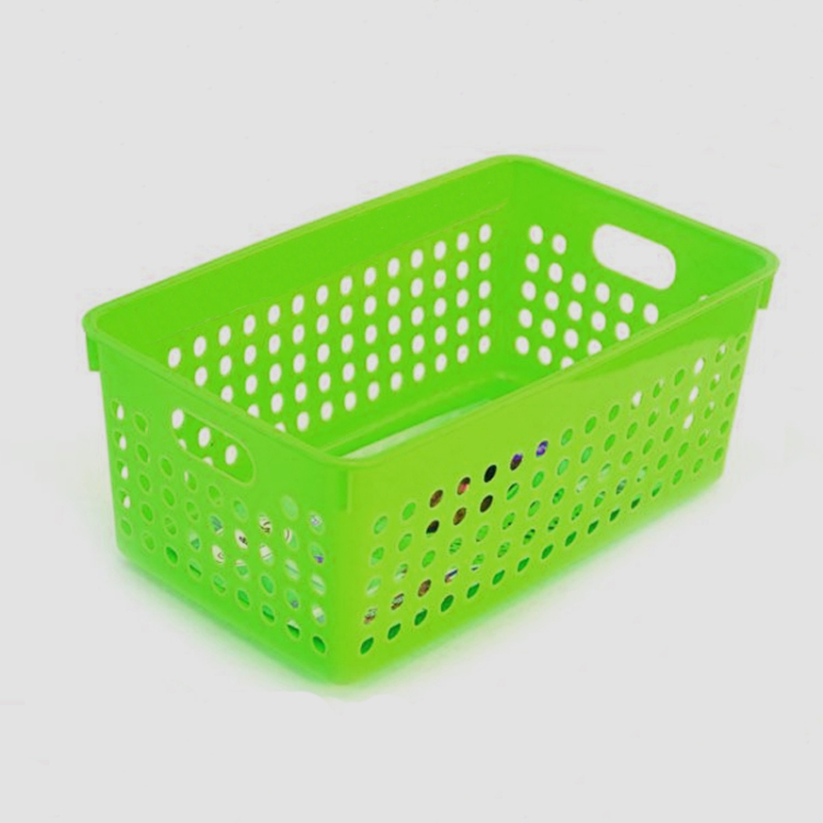 圆孔办公收纳篮零食框整理篮小物食品收纳窄框多用框 收纳筐储物筐