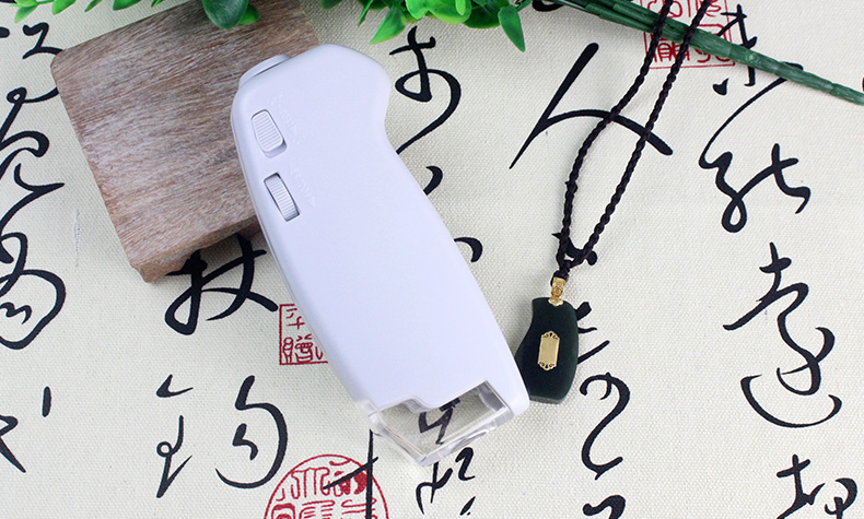 mixout米欧特150倍放大镜led带刻度柔形显微镜光学镜片清晰