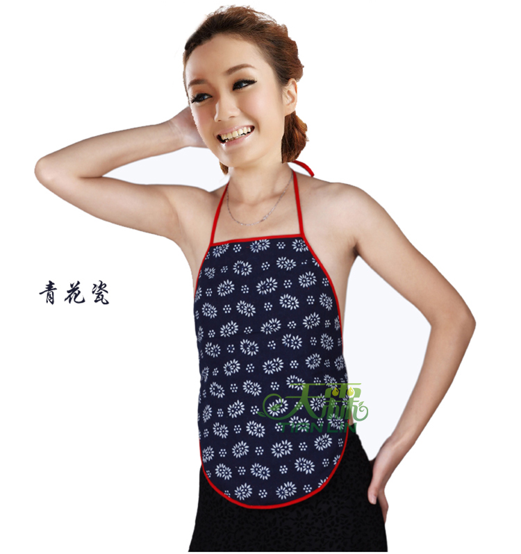 天霖 女士棉艾绒肚兜 护肚 护胃 成人艾绒肚兜 玫红棉布肚兜