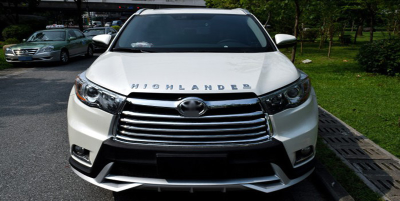 车州鑫15款汉兰达字母贴车头盖贴机盖字母3d立体丰田汉兰达改装英文